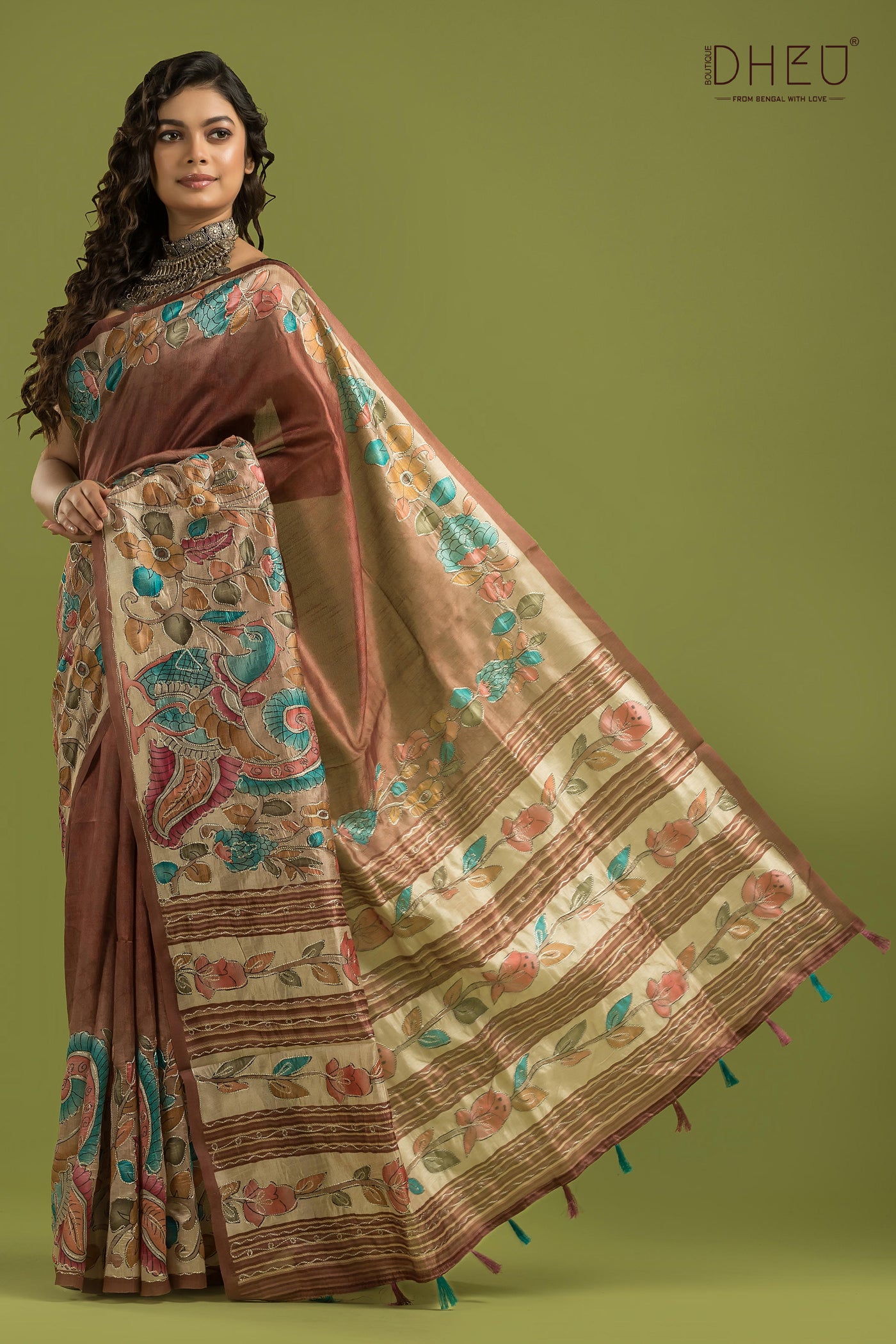 Exclusive Kalamkari Silk Saree