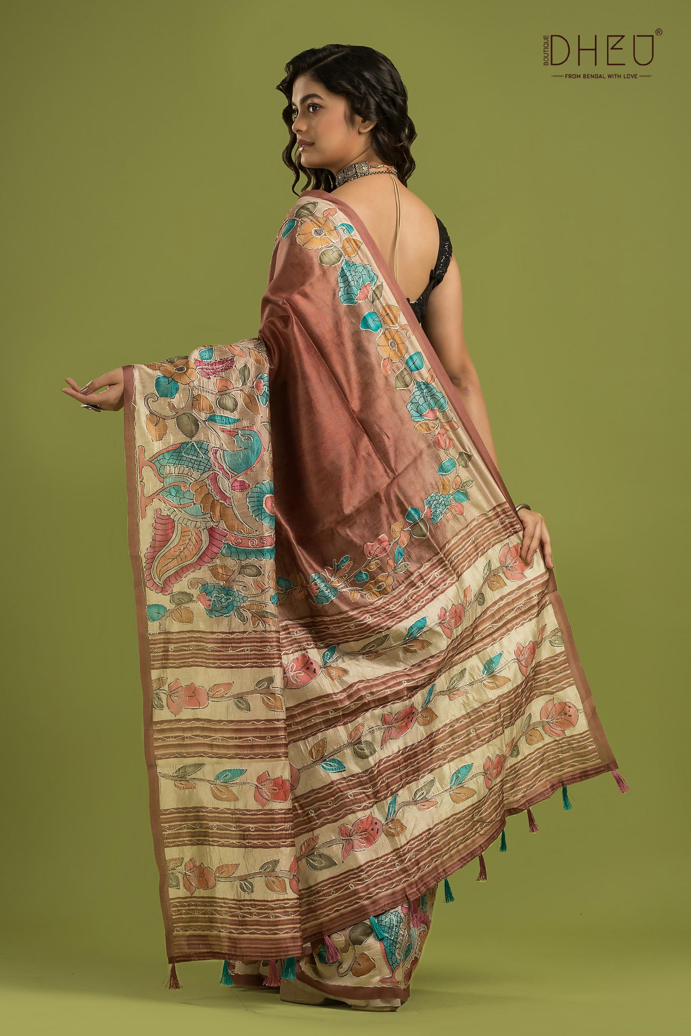 Exclusive Kalamkari Silk Saree