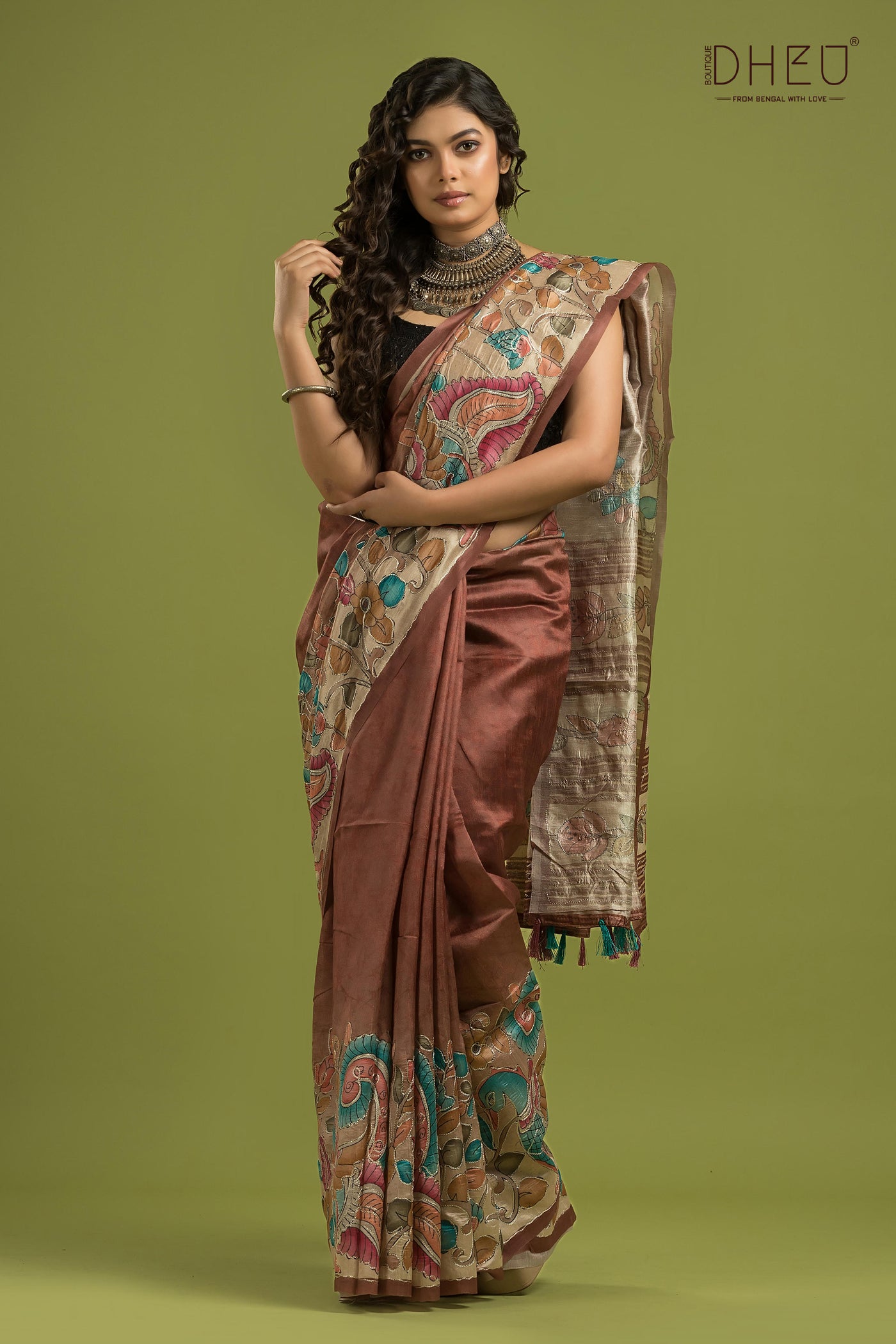 Exclusive Kalamkari Silk Saree