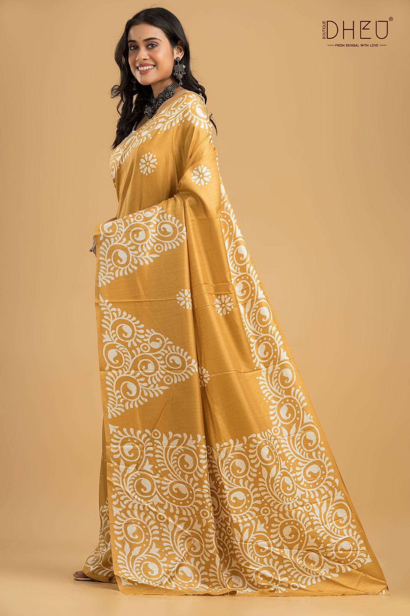 Handloom Printed Silk Saree