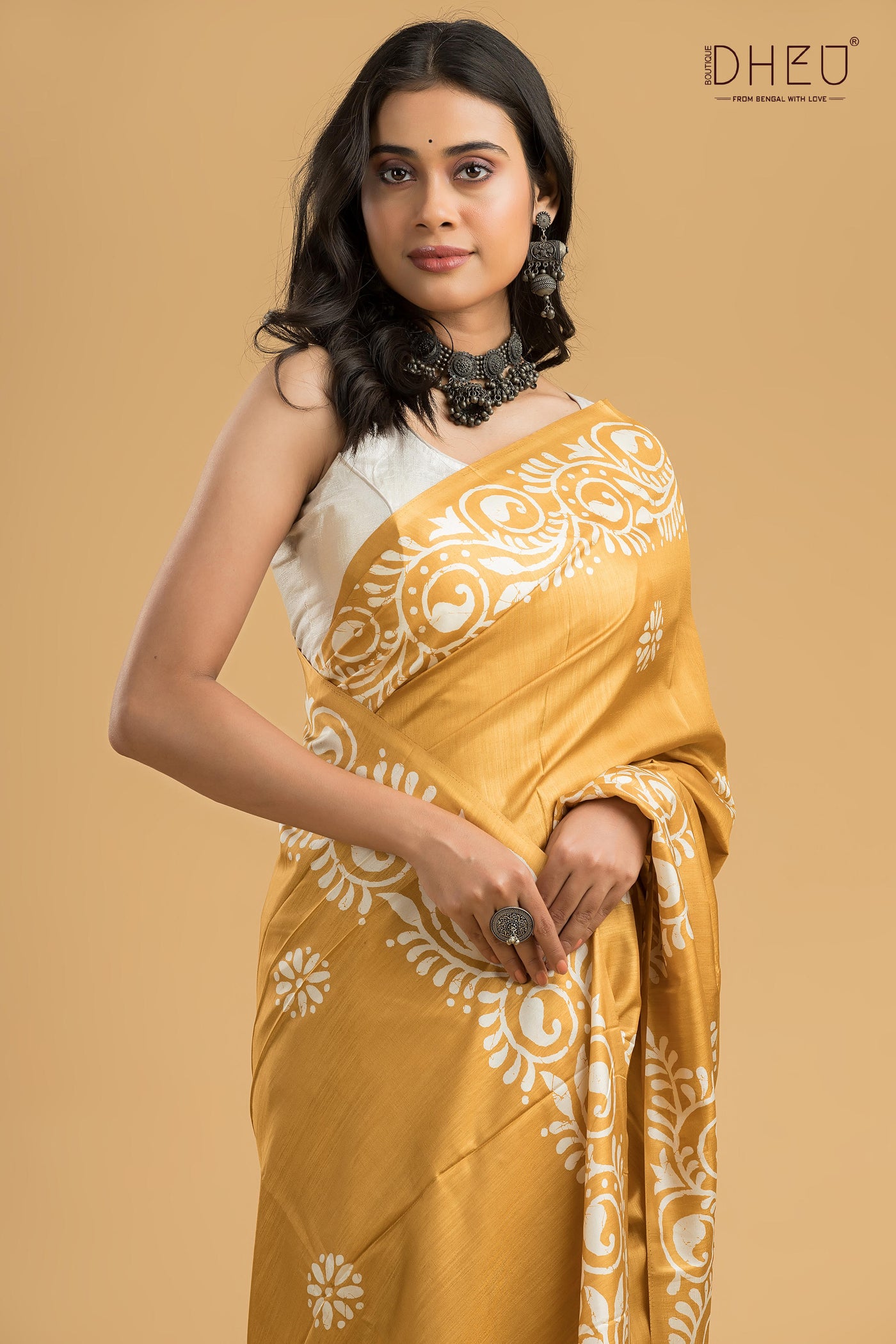 Handloom Printed Silk Saree