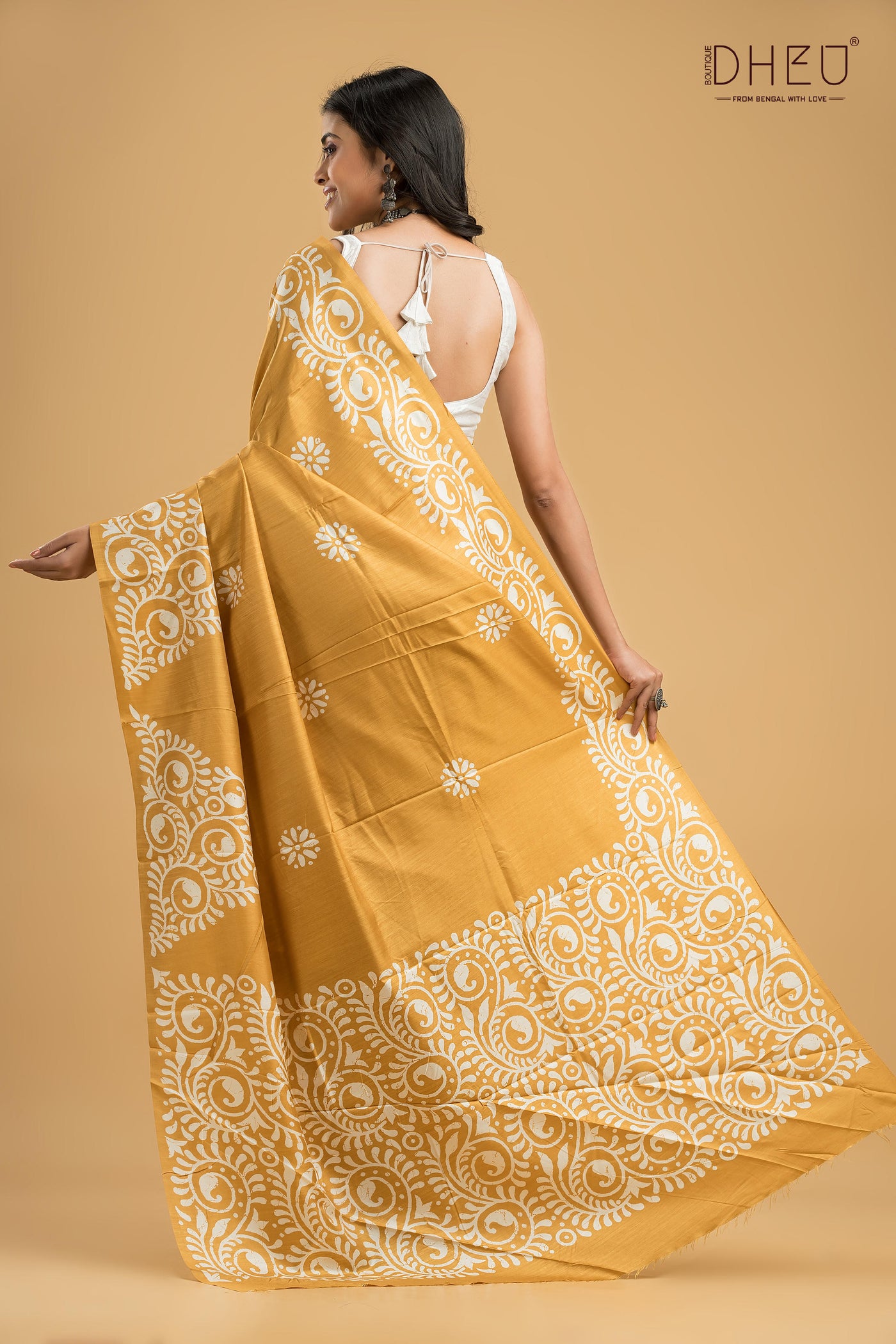 Handloom Printed Silk Saree