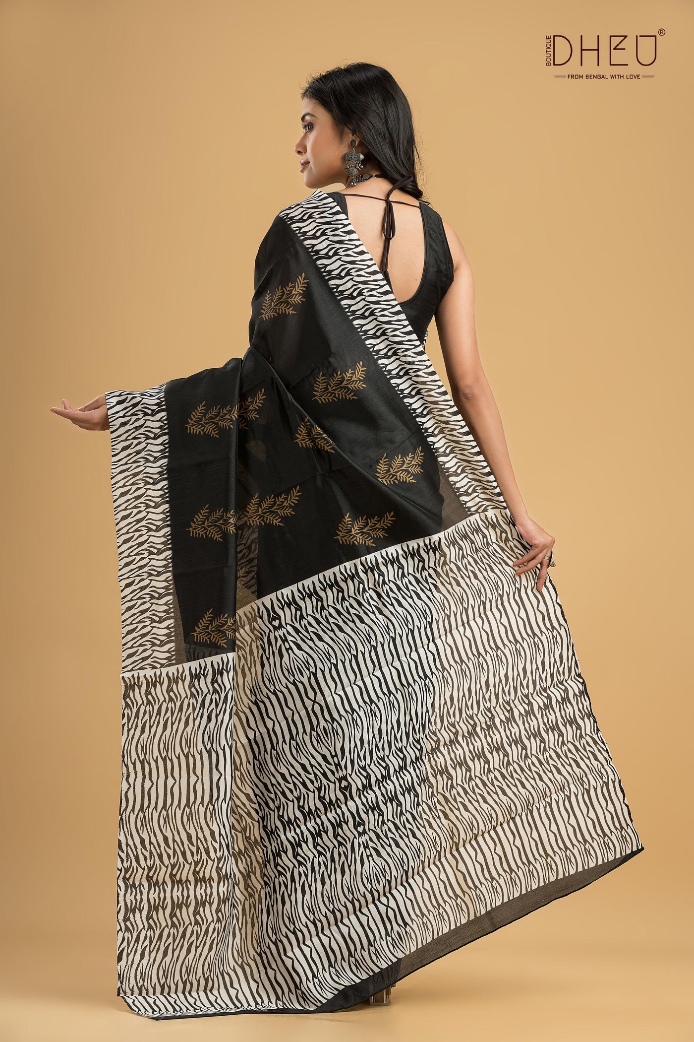 Handloom Printed Silk Saree