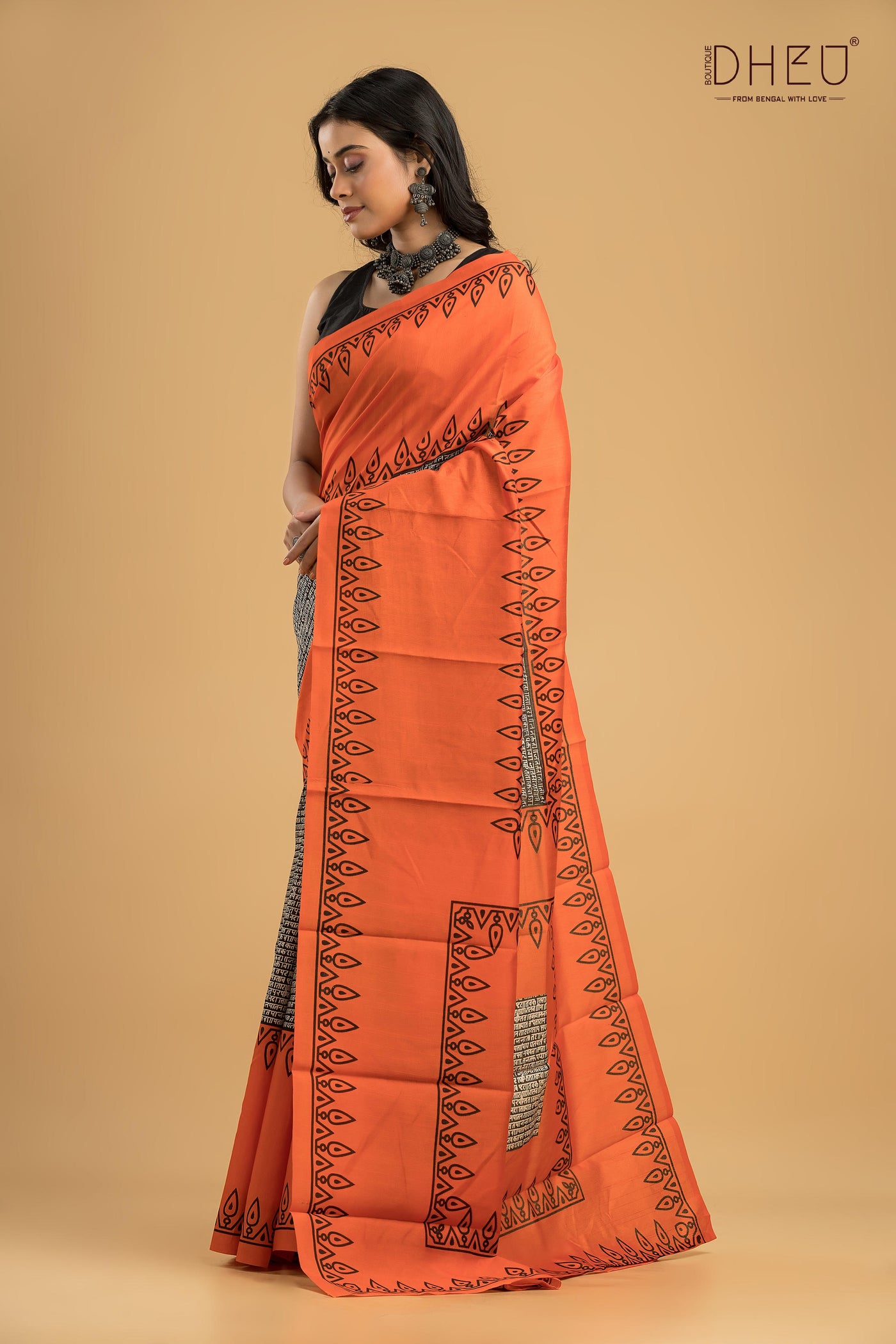 Handloom Printed Silk Saree