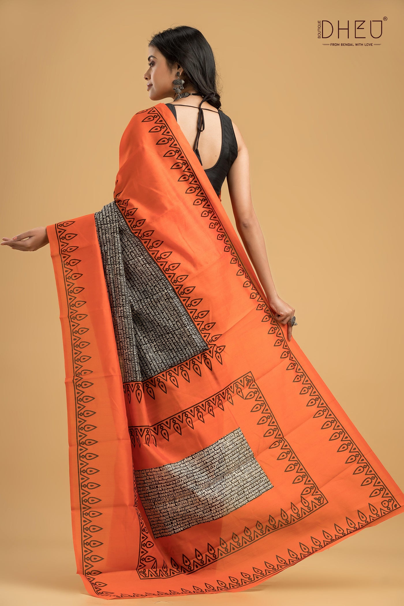 Handloom Printed Silk Saree