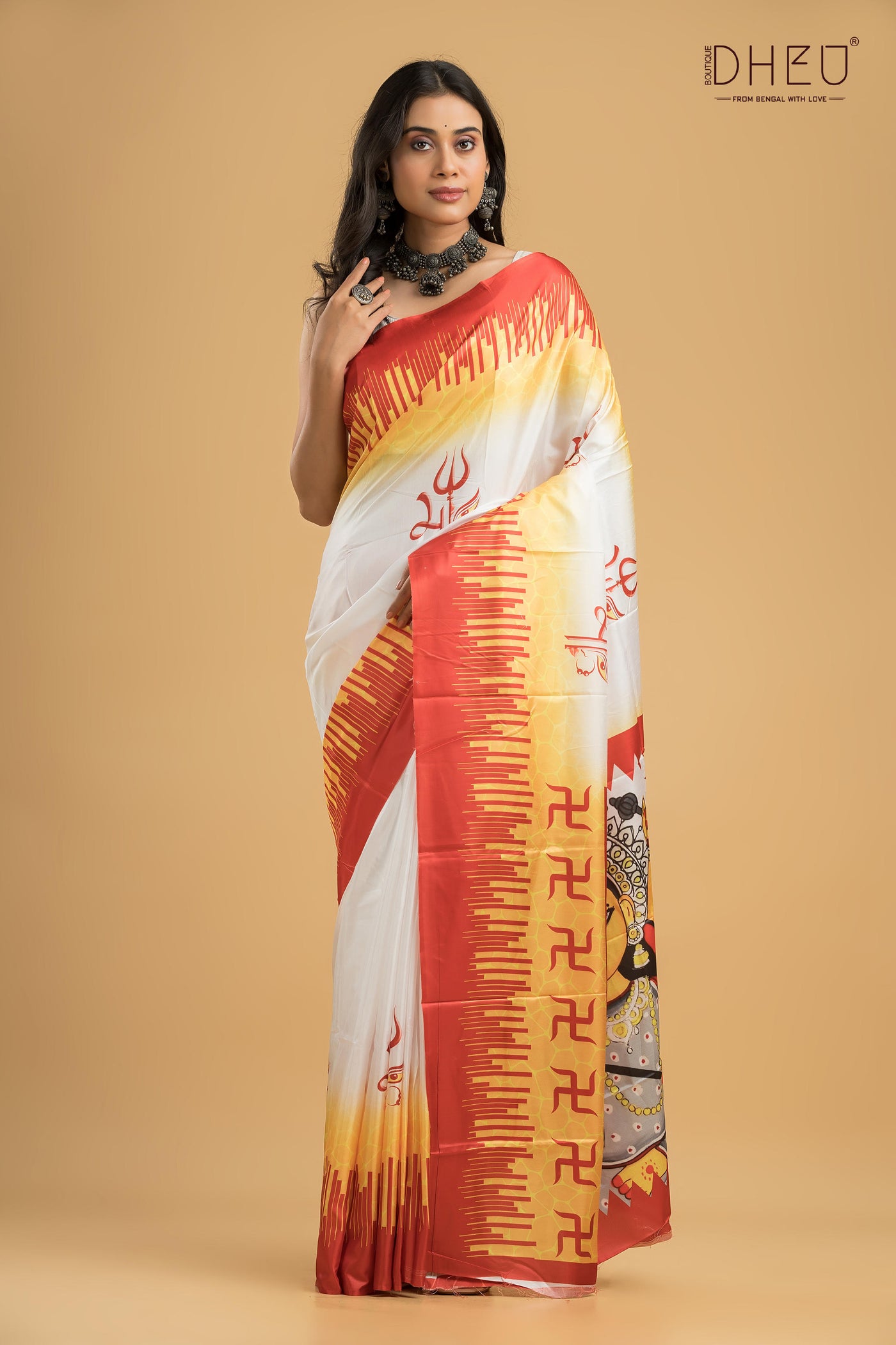 Digital Printed Silk Saree