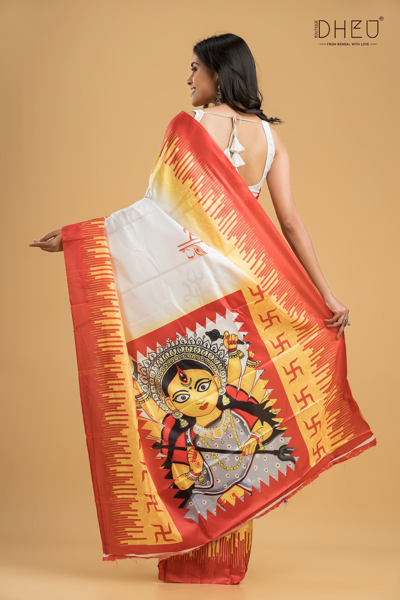 Digital Printed Silk Saree