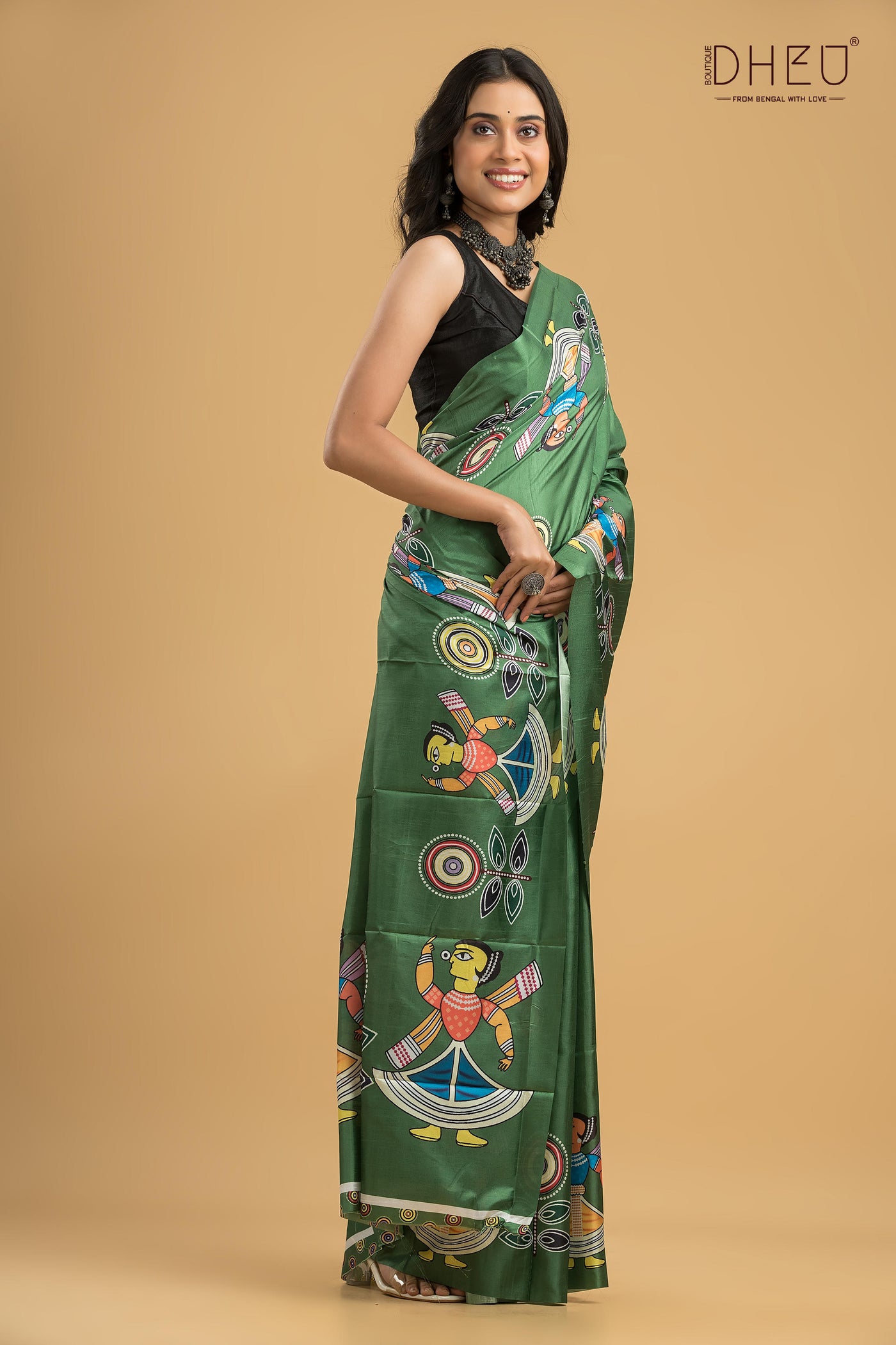 Digital Printed Silk Saree