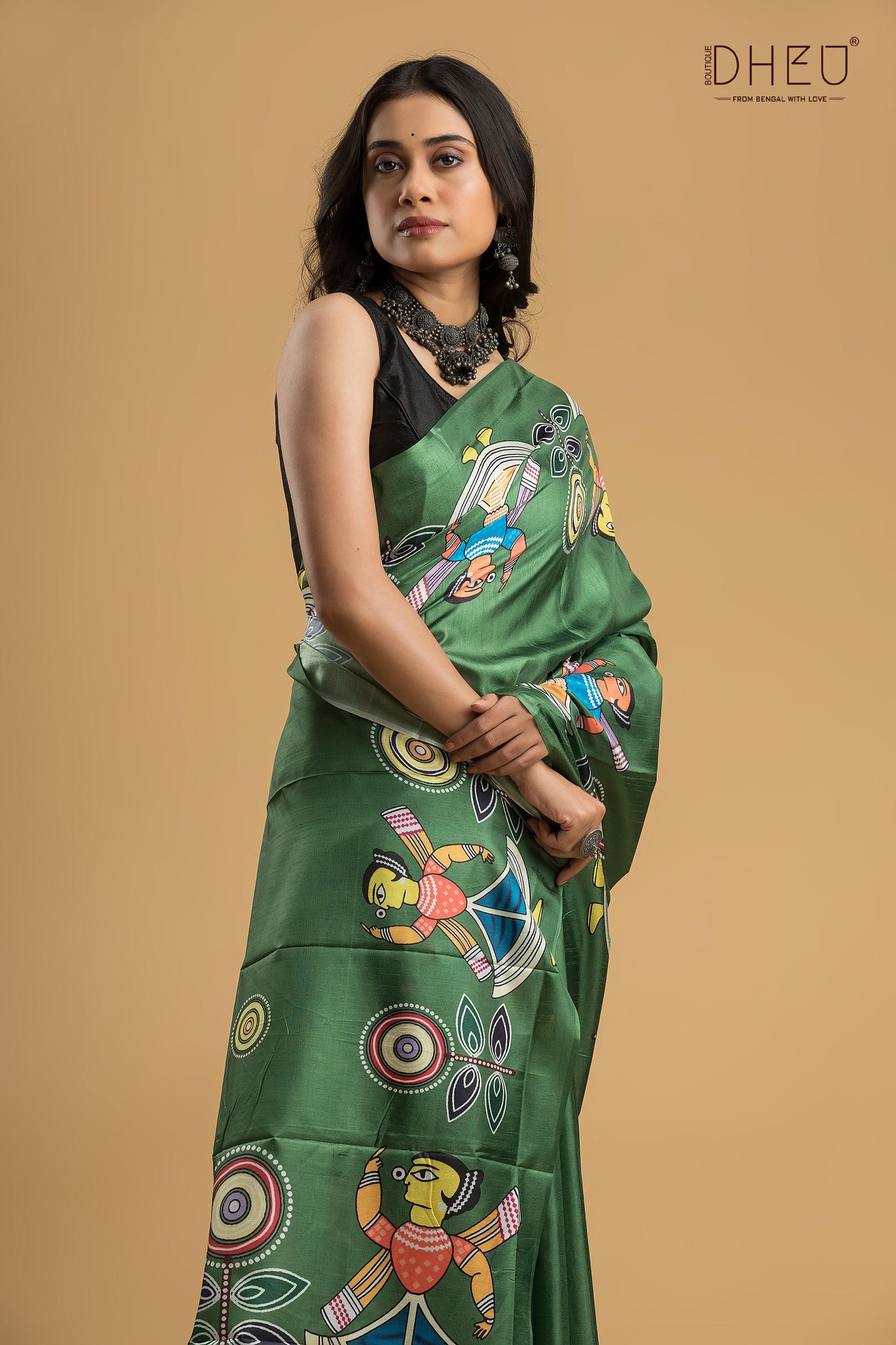 Digital Printed Silk Saree