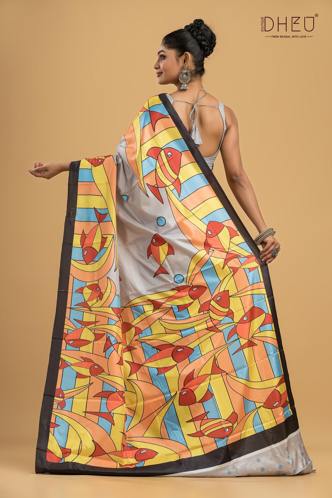 Digital Printed Silk Saree