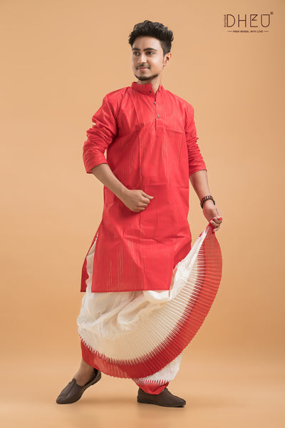 Dheu Exclusive Kurta & Dhoti(Optional) Set