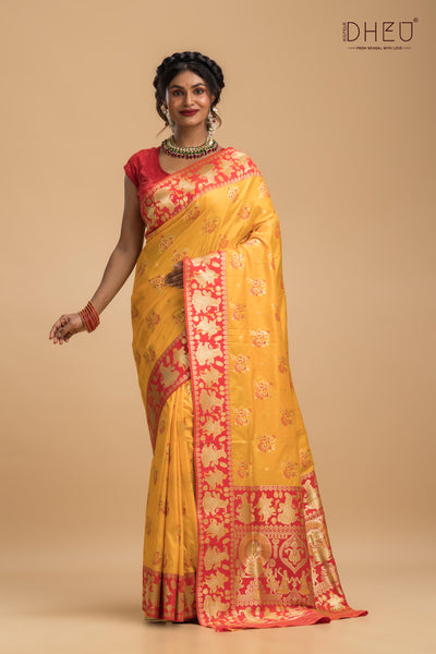 Arala - Swarnachari Silk Saree