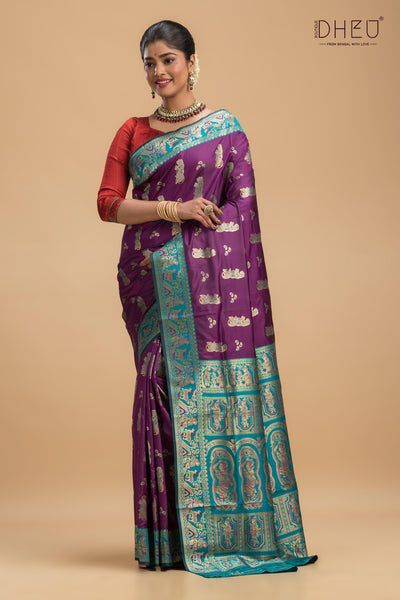 Simhamukha - Swarnachari Silk Saree