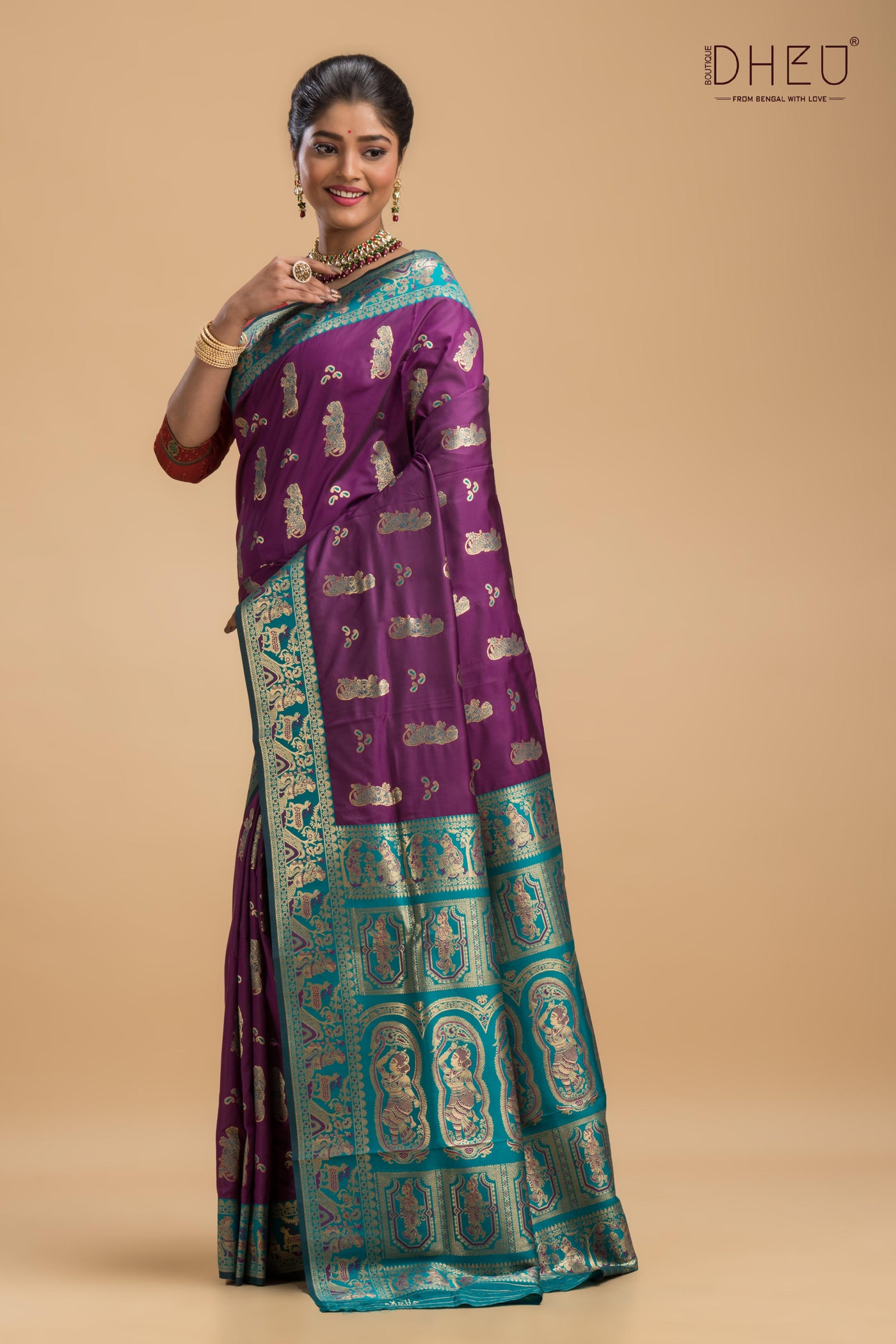 Simhamukha - Swarnachari Silk Saree