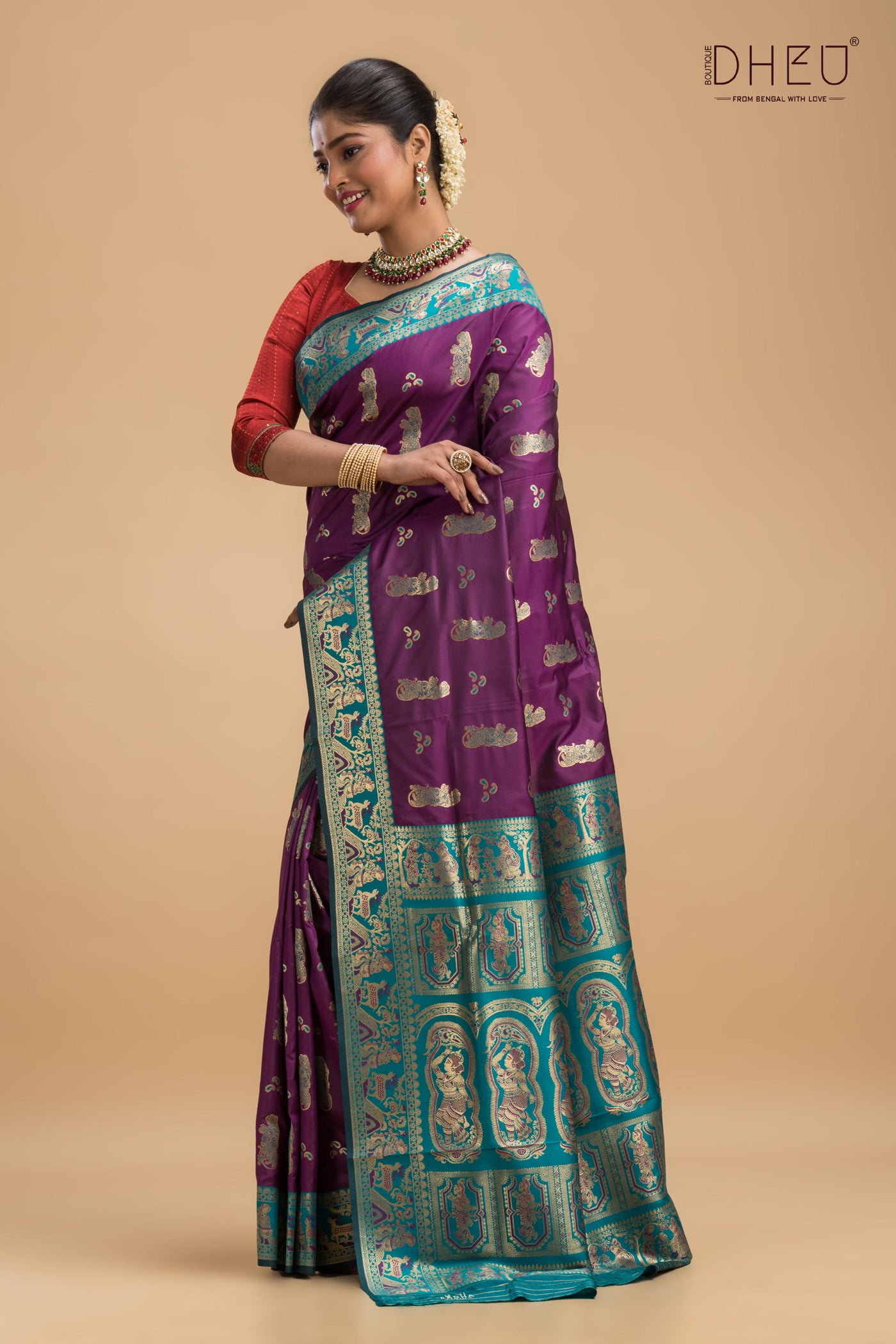 Simhamukha - Swarnachari Silk Saree