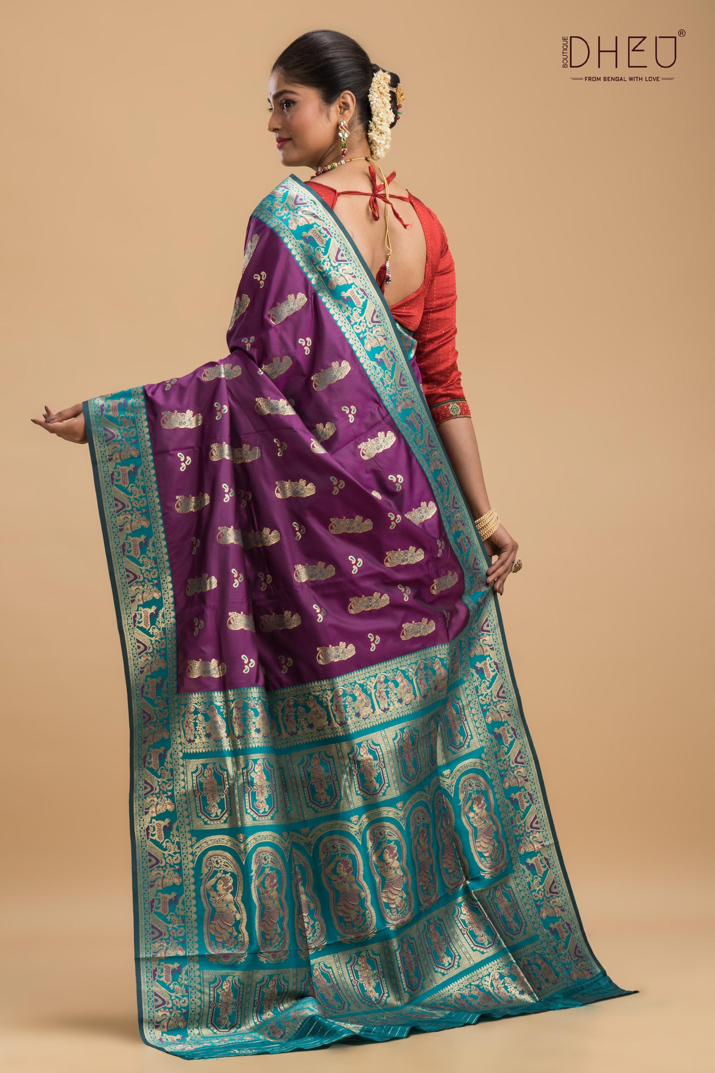 Simhamukha - Swarnachari Silk Saree