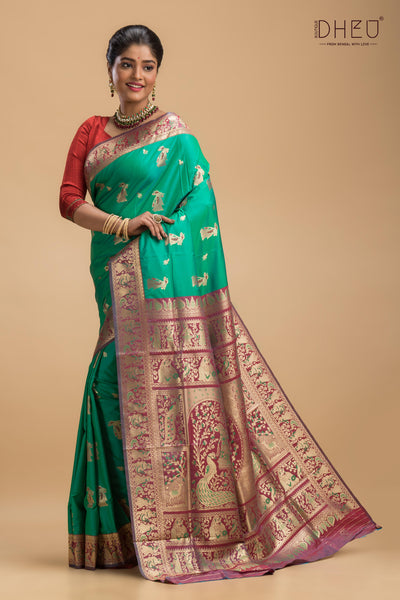 Kangulashya - Swarnachari Silk Saree