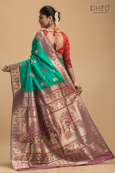 Kangulashya - Swarnachari Silk Saree