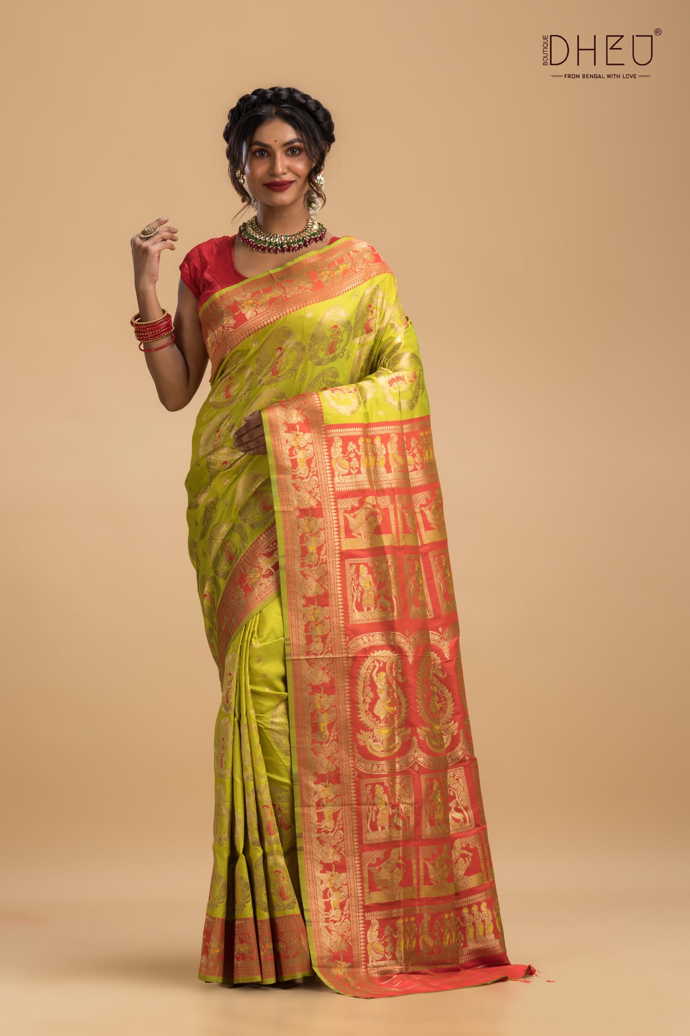 Tamrachuda - Swarnachari Silk Saree