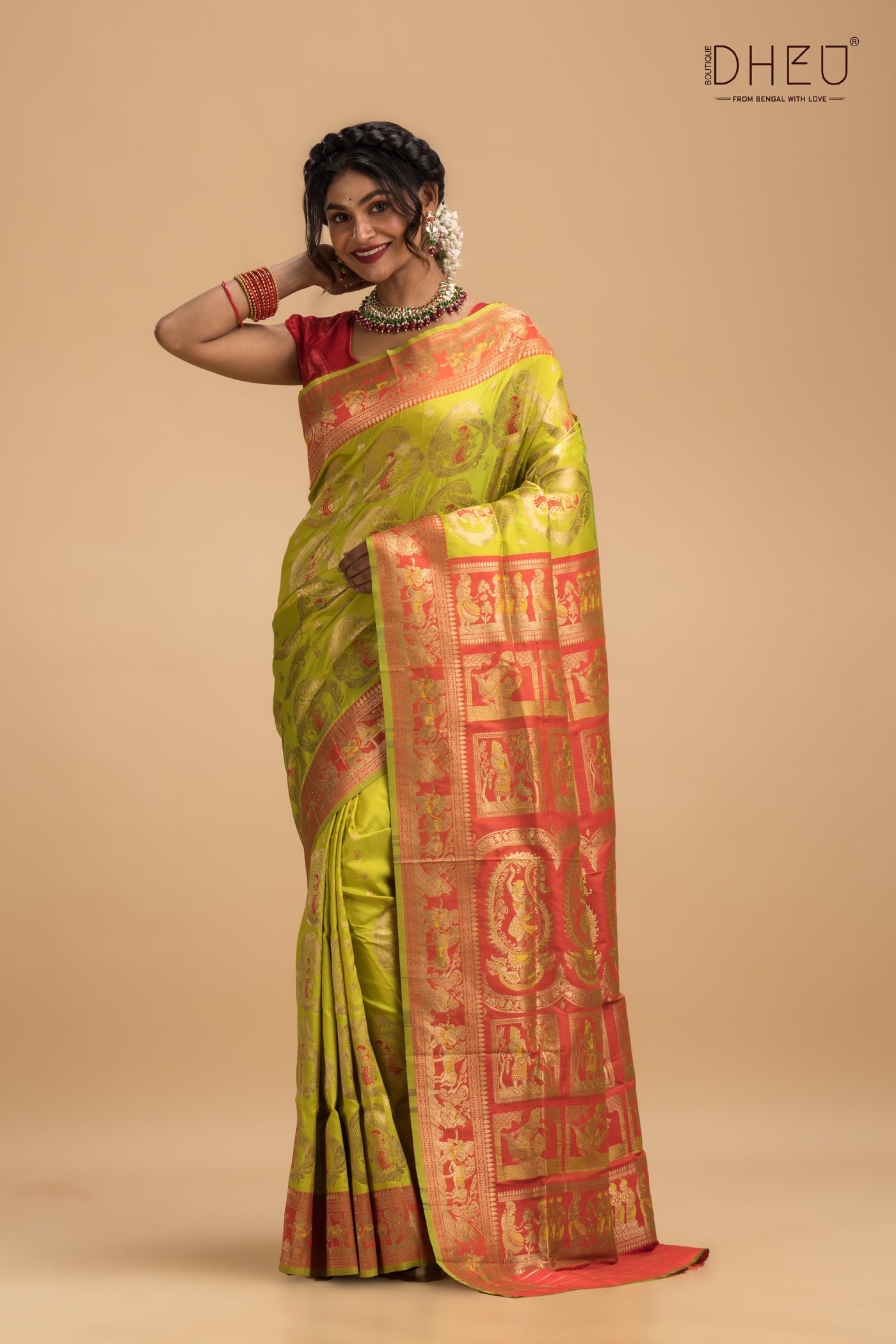 Tamrachuda - Swarnachari Silk Saree