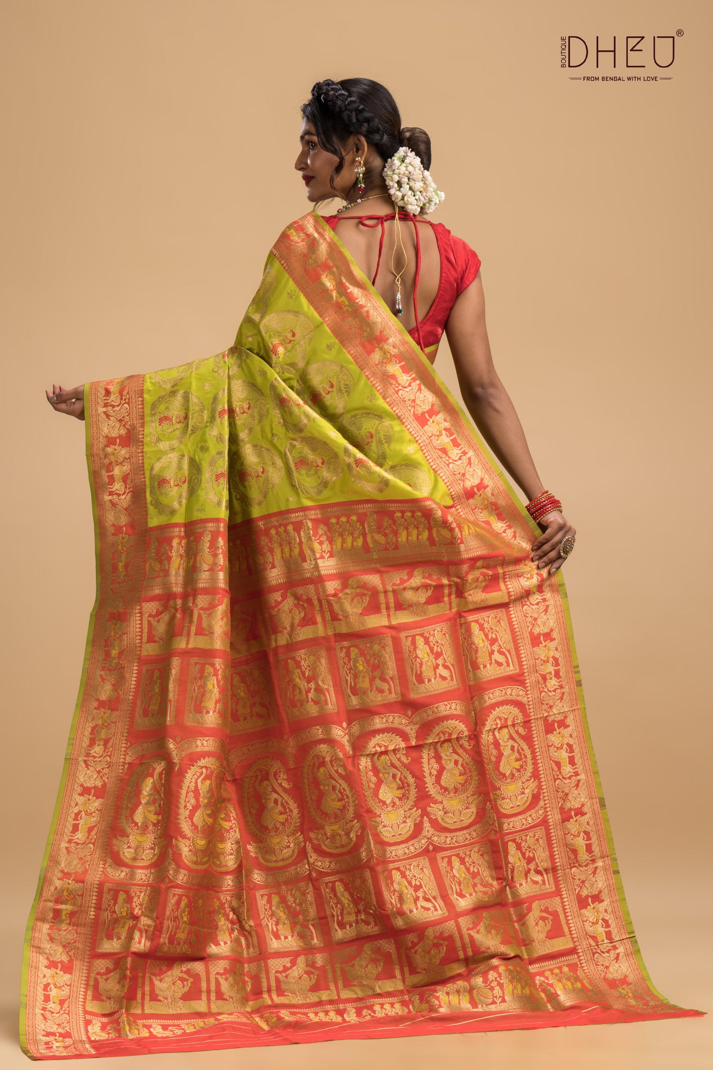 Tamrachuda - Swarnachari Silk Saree