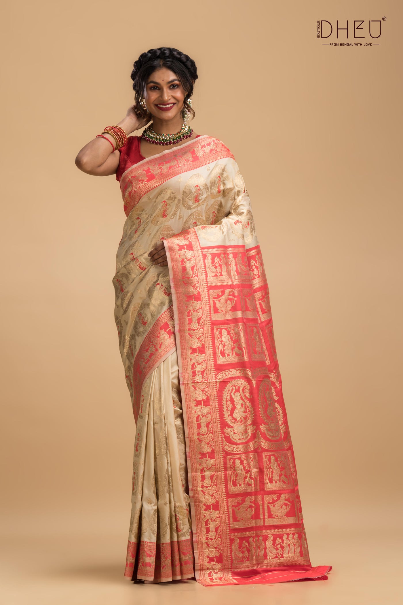 Trishula - Swarnachari Silk Saree