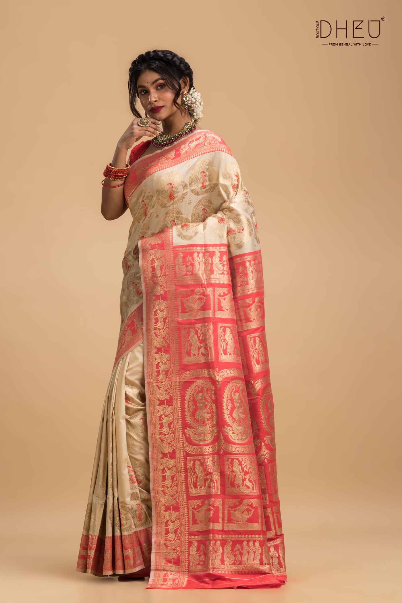 Trishula - Swarnachari Silk Saree