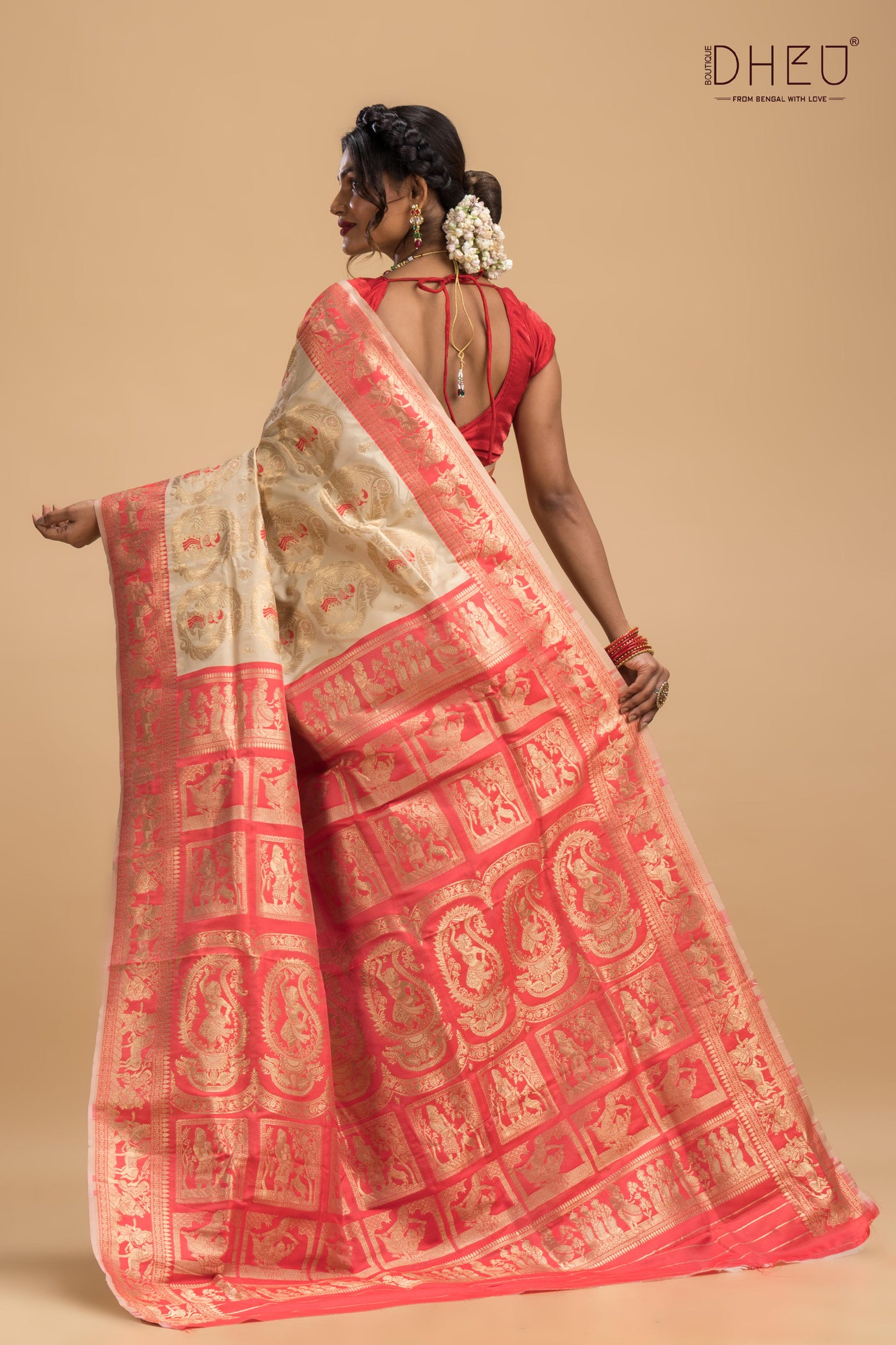 Trishula - Swarnachari Silk Saree