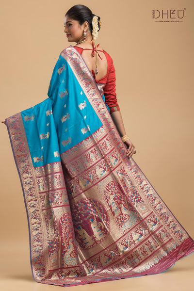 Varaha - Swarnachari Silk Saree