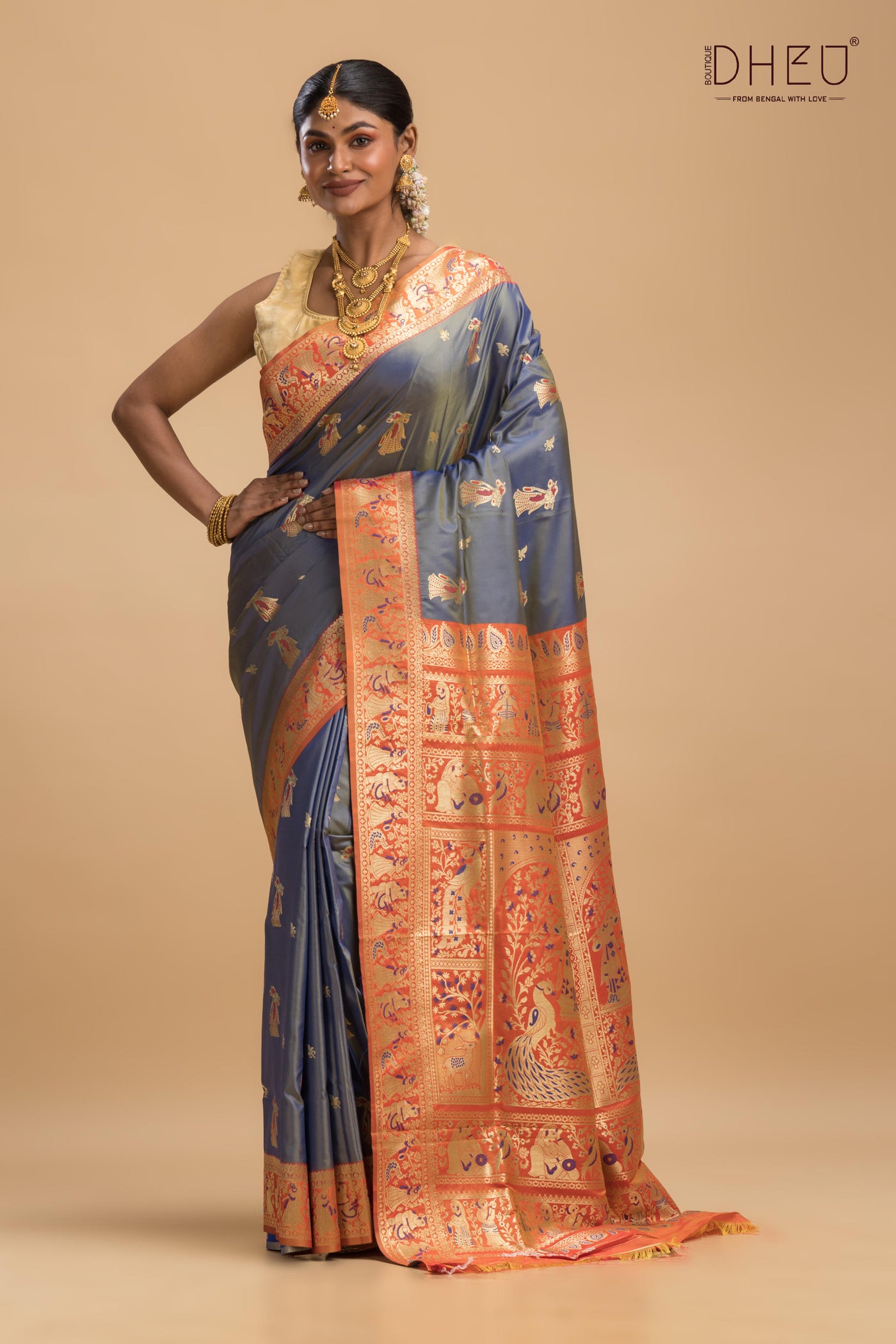 swarnachori , blended silk at lowest cost only at dheu.in