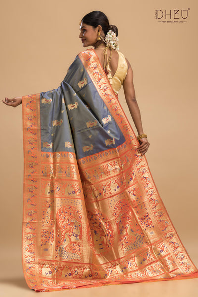 Kurma - Swarnachari Silk Saree