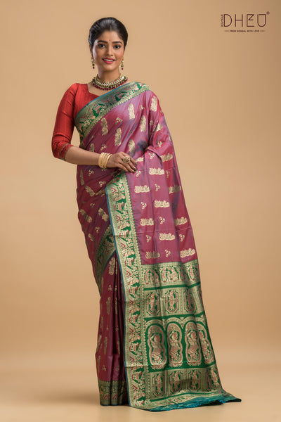 Pushpaputam - Swarnachari Silk Saree