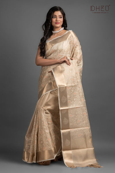 Exclusive Embroidery Kota Silk Saree