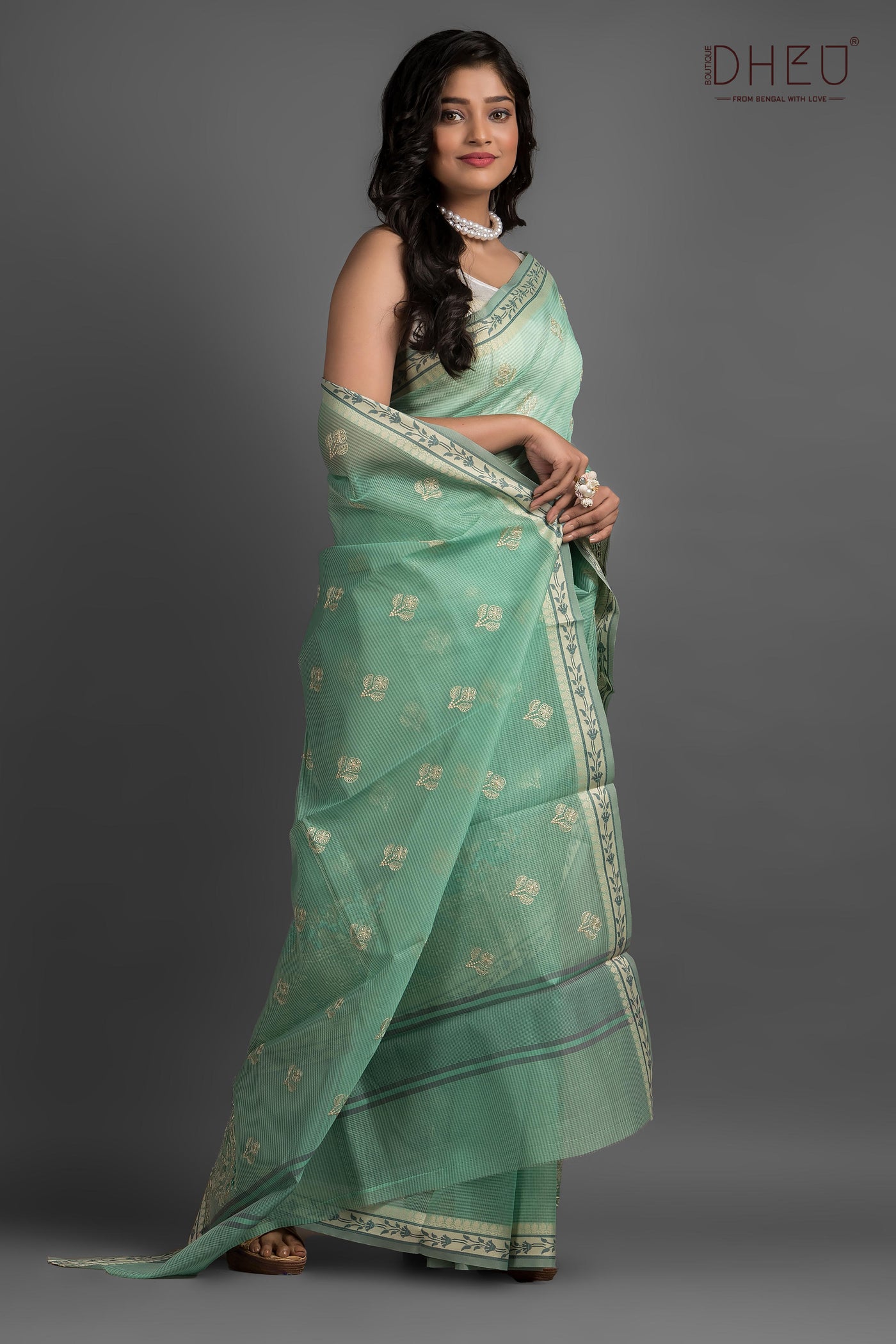 Exclusive Embroidery Kota Silk Saree