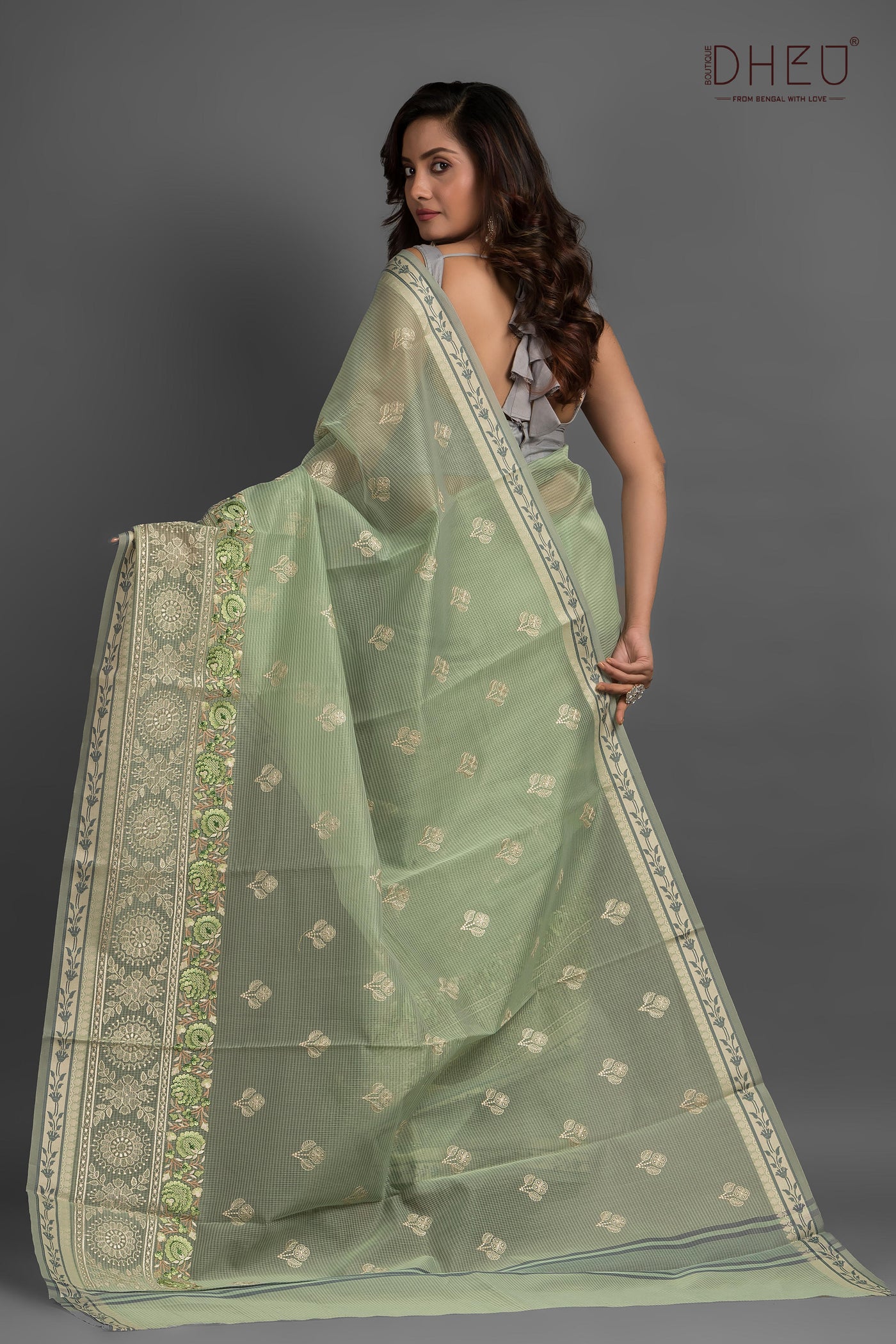 Exclusive Embroidery Kota Silk Saree