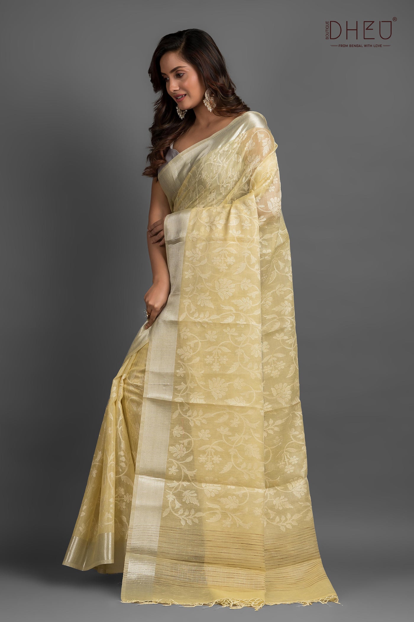 Exclusive Embroidery Kota Silk Saree