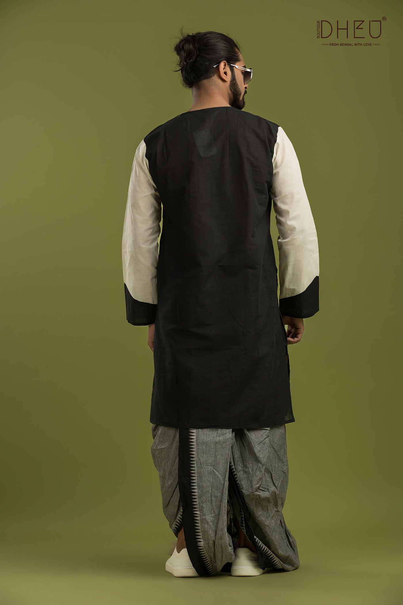 Rowdy Wrestling-Casual Style Kurta-Dhoti Full Set