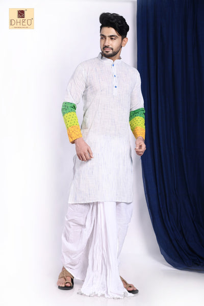 Casual Style Kurta-Dhoti Full Set