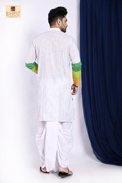 Casual Style Kurta-Dhoti Full Set