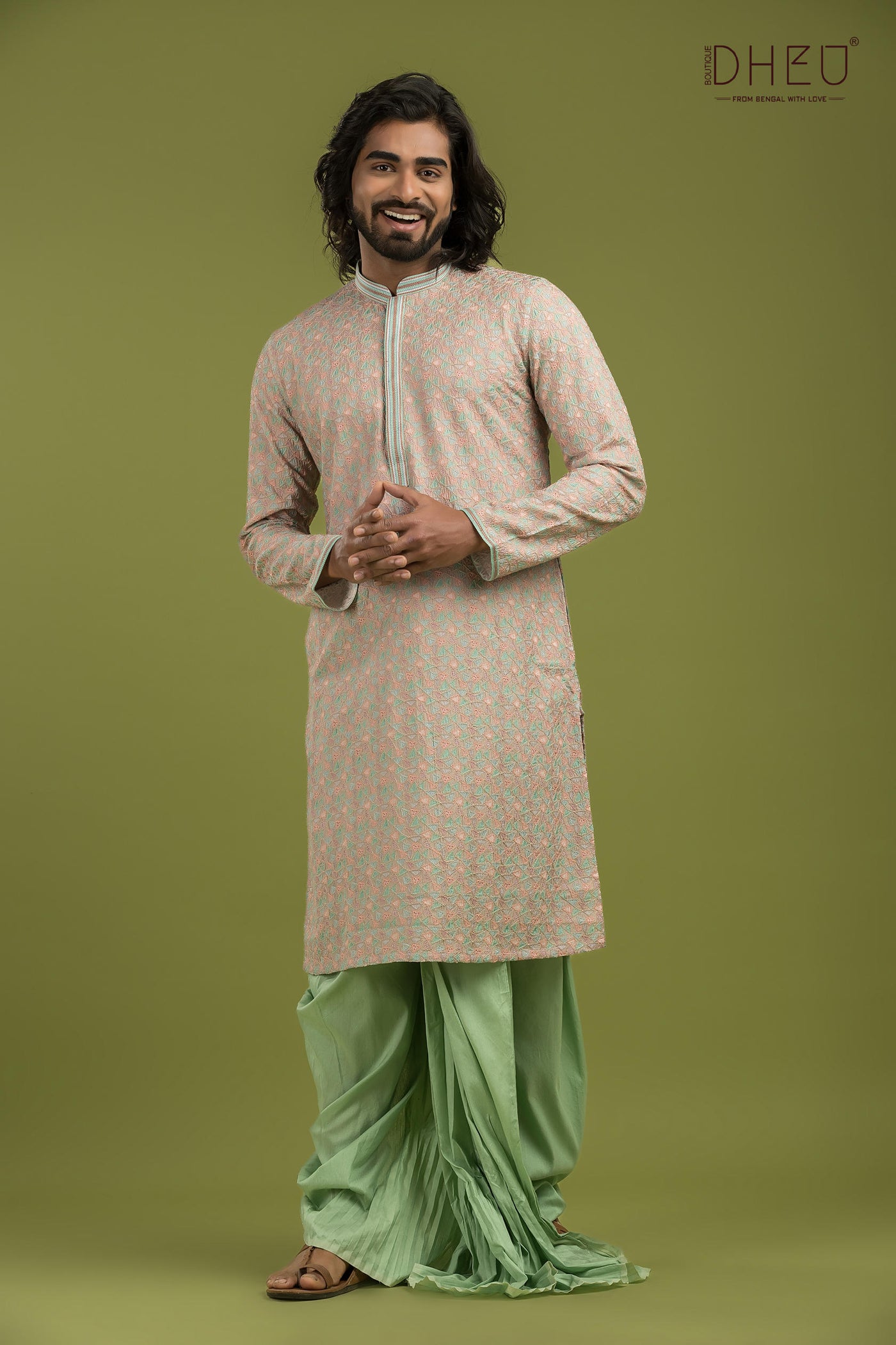 Exclusive Silk Kurta & Dhoti(Optional) Set