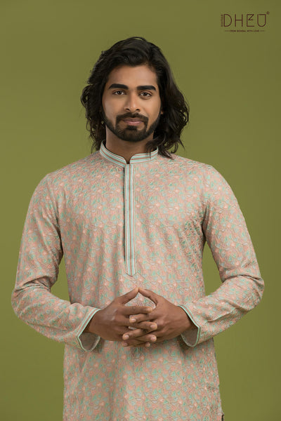 Exclusive Silk Kurta & Dhoti(Optional) Set