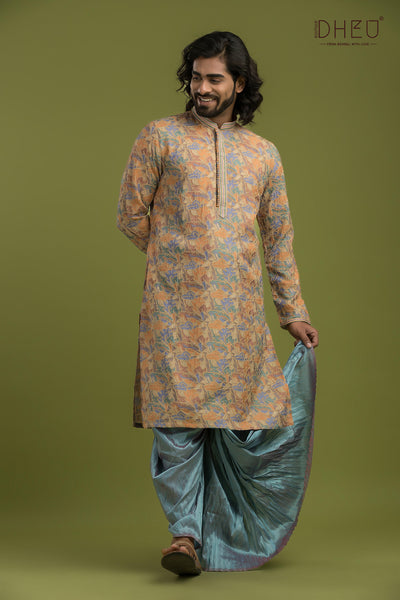 Exclusive Silk Kurta & Dhoti(Optional) Set