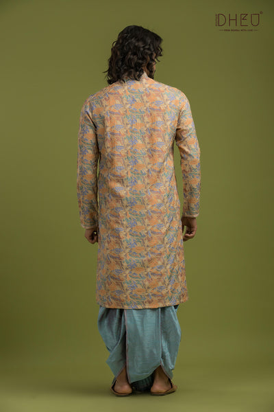 Exclusive Silk Kurta & Dhoti(Optional) Set