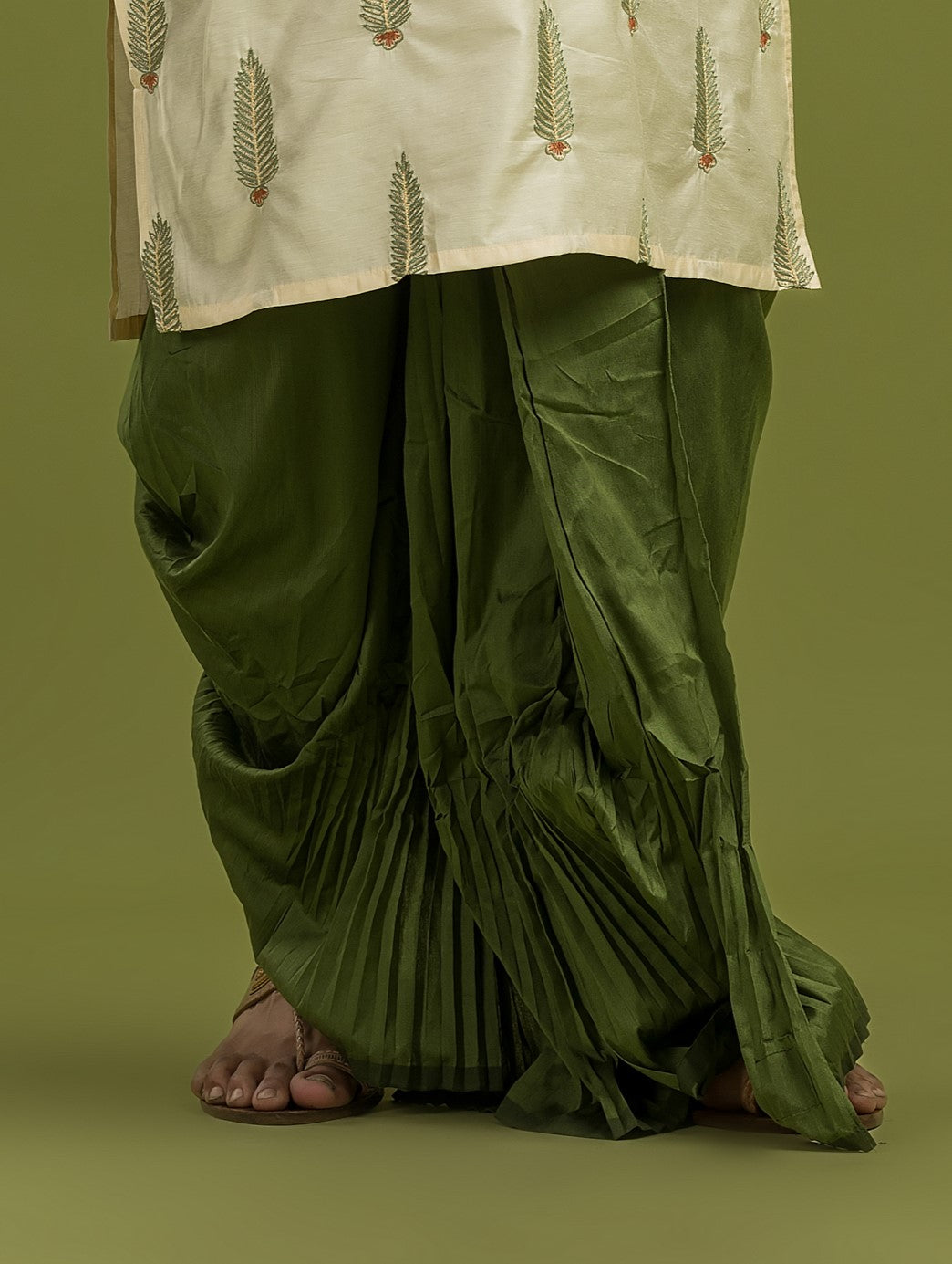 Exclusive Silk Dhoti- Ready to wear