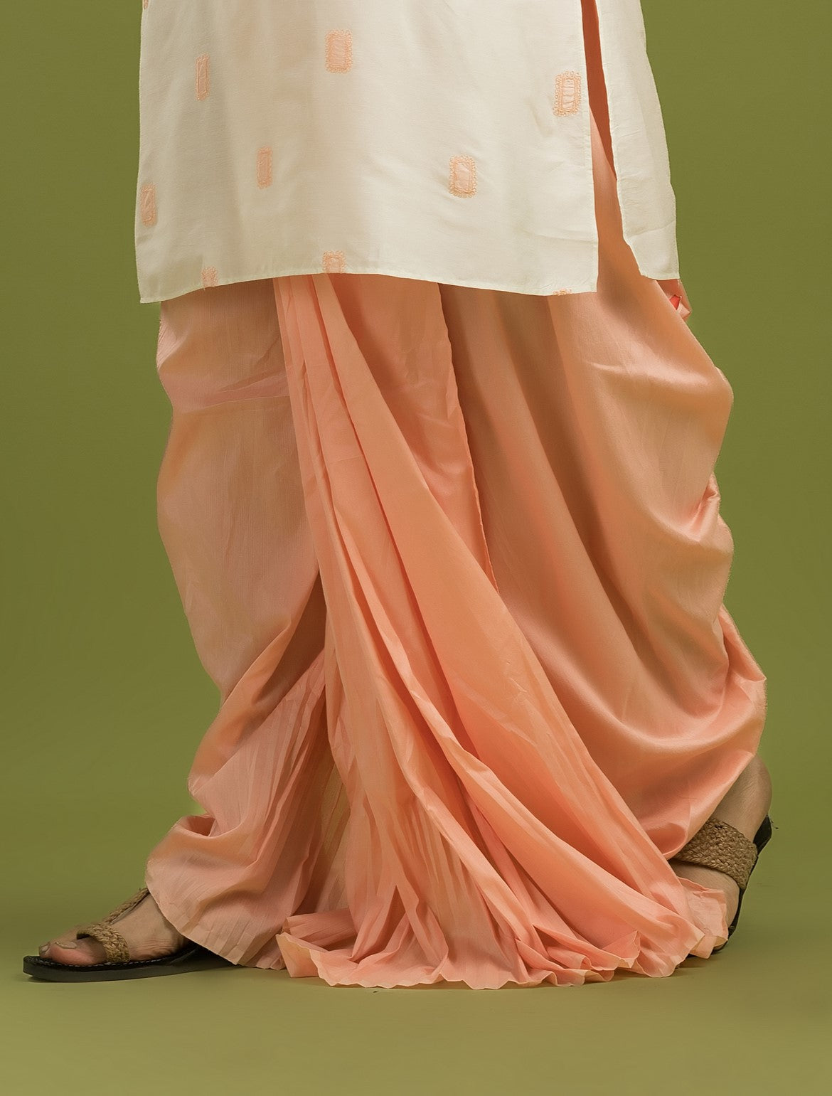 Exclusive Silk Dhoti- Ready to wear