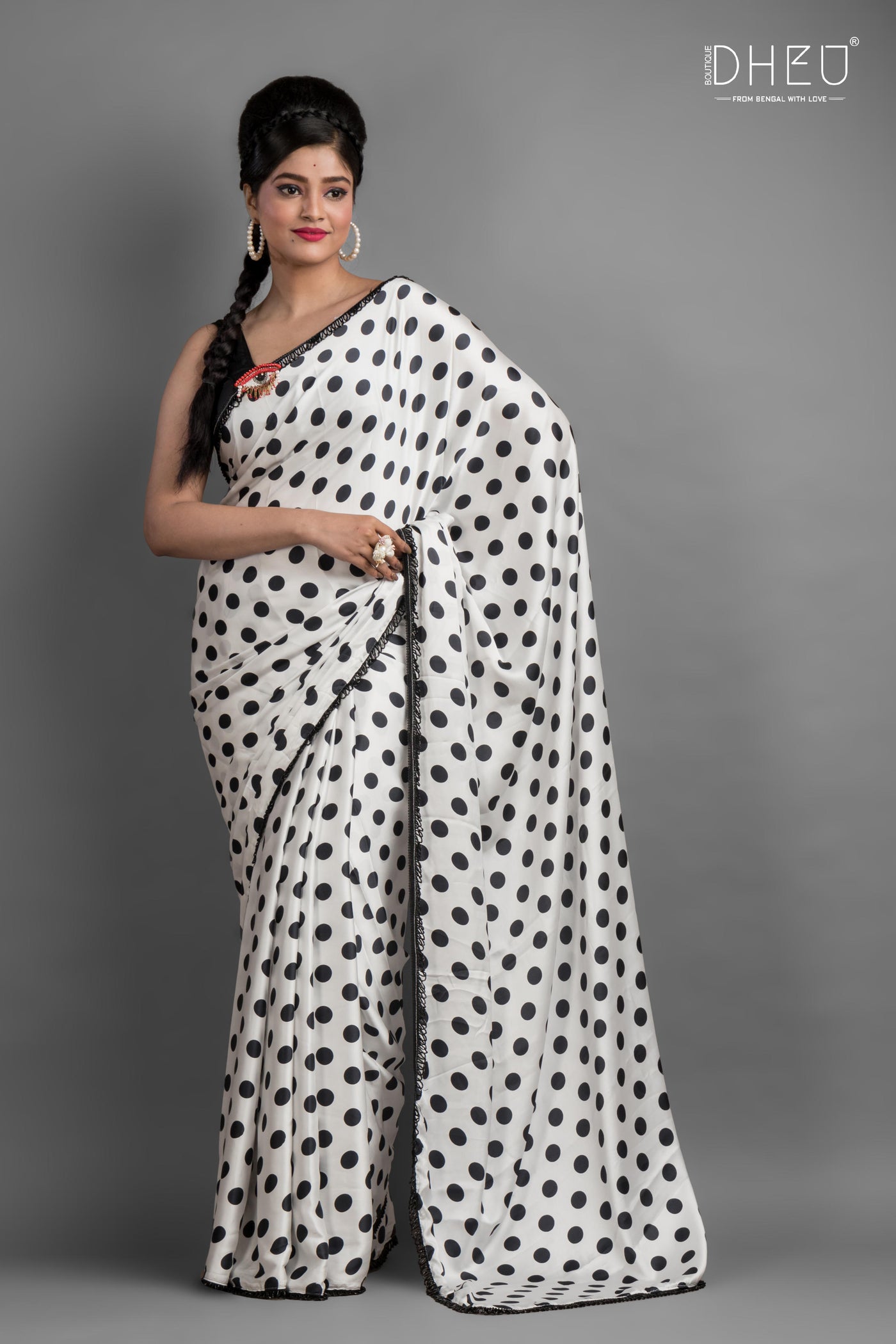 Suchita Sen - Dheu Exclusive Printed Satin Saree