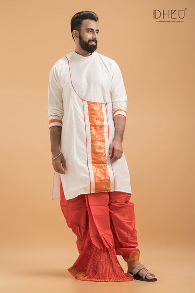 Dheu Designer Kurta Dhoti(Optional) Set