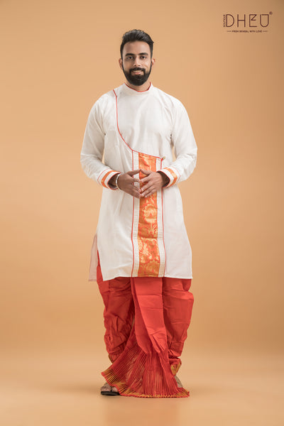 Dheu Designer Kurta Dhoti(Optional) Set