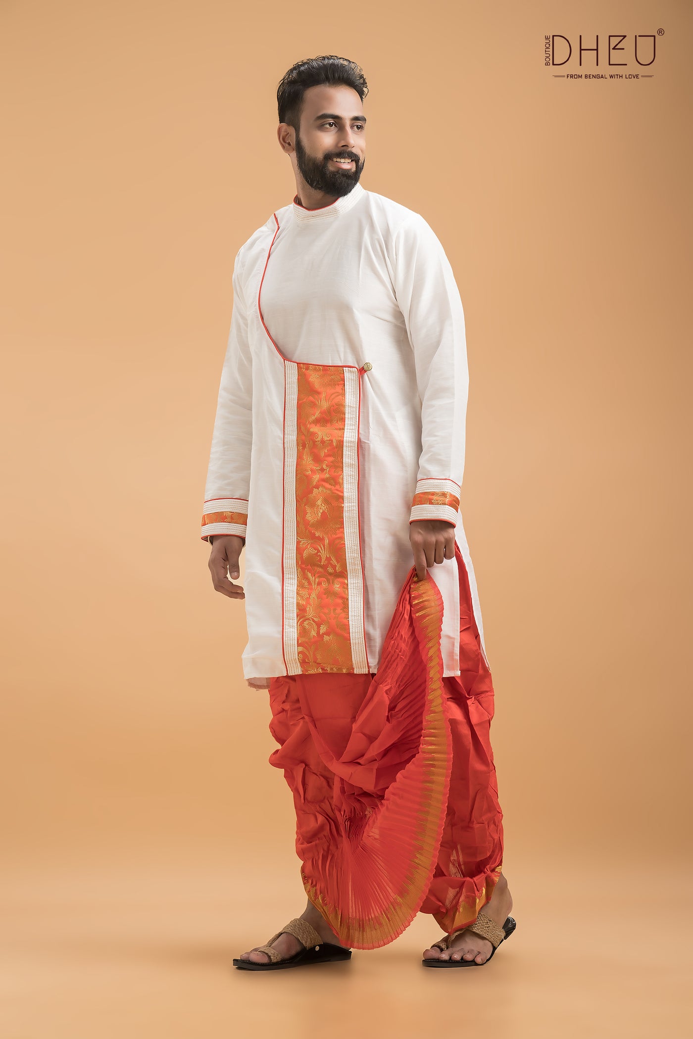 Dheu Designer Kurta Dhoti(Optional) Set