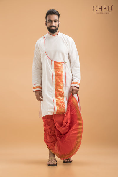 Dheu Designer Kurta Dhoti(Optional) Set